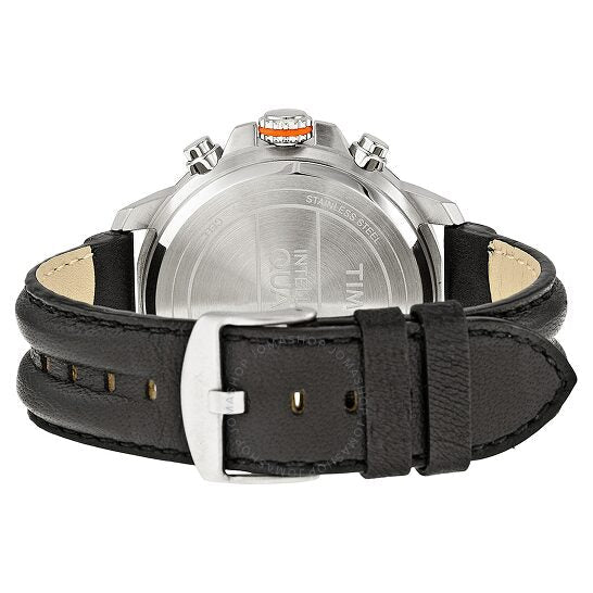 Timex Men's Quartz Watch Timex IQ Linear Indicator Chrono T2P274 with Leather Strap Secondary image