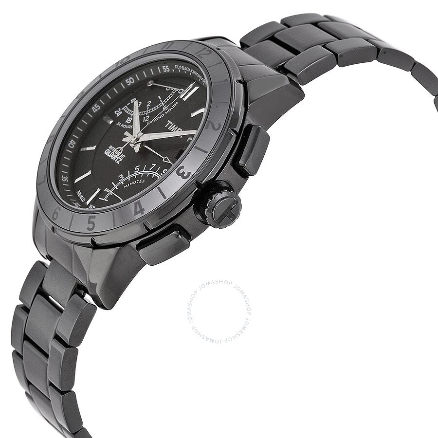 Timex Men's T2N500 Intelligent Quartz SL Series Fly - Back Chronograph Black IP Bracelet Watch - Zamana.pk
