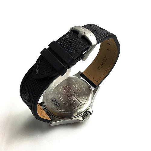 Timex Men's Tw4B14900 Expedition Ranger Solar Black Leather Strap Watch - Zamana.pk