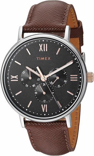 Timex Southview 41mm Multifunction Leather Strap Watch TW2T35000 Secondary image