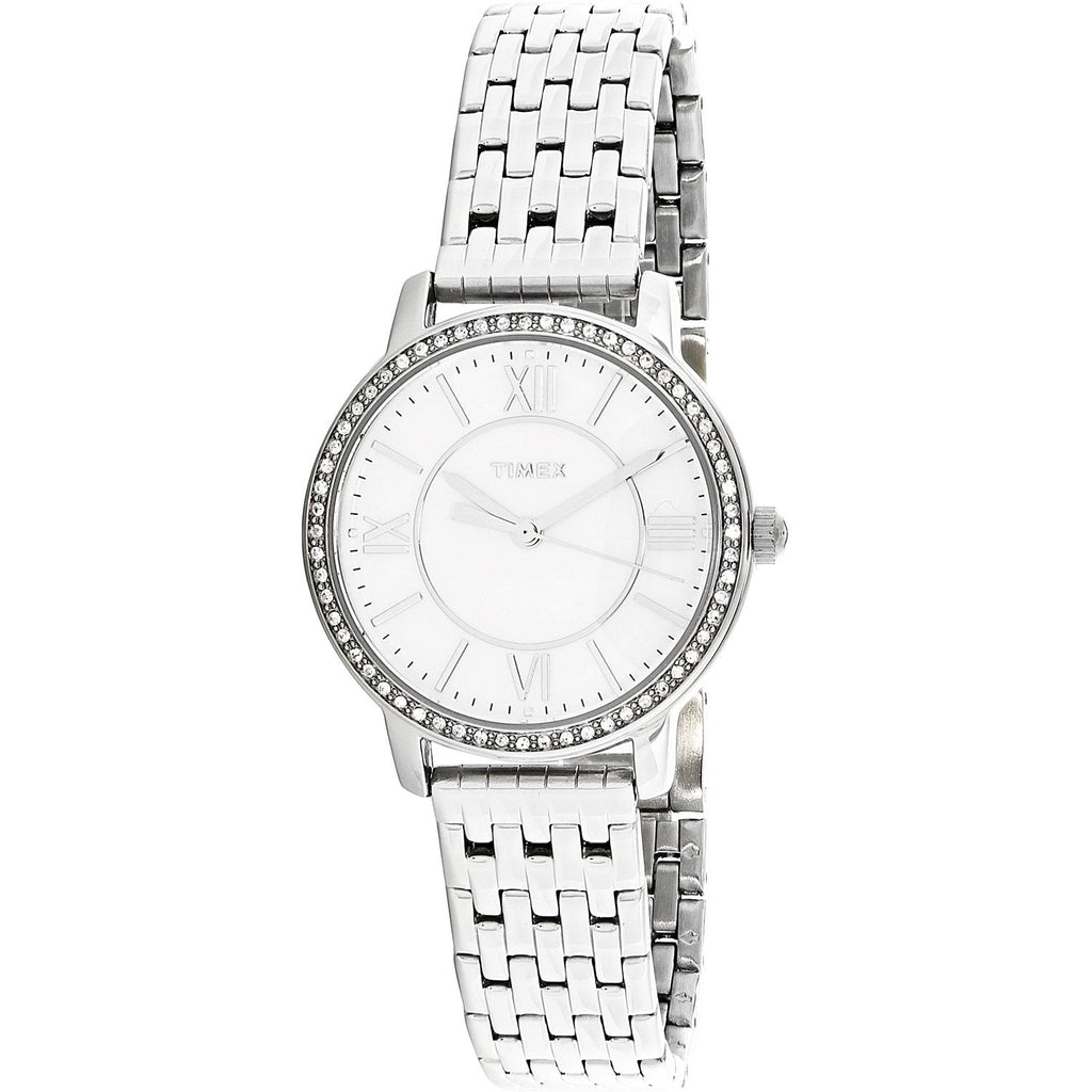 Timex Women's Ashland Silver - Tone Dress Watch TW2P80500 - Zamana.pk