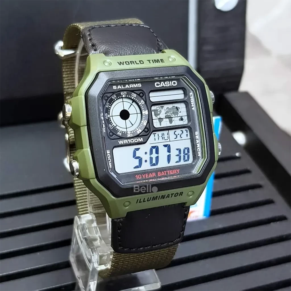 Casio AE-1200WHB-3BVDF Youth Series Digital Watch For Men