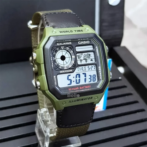 Casio AE-1200WHB-3BVDF Youth Series Digital Watch For Men