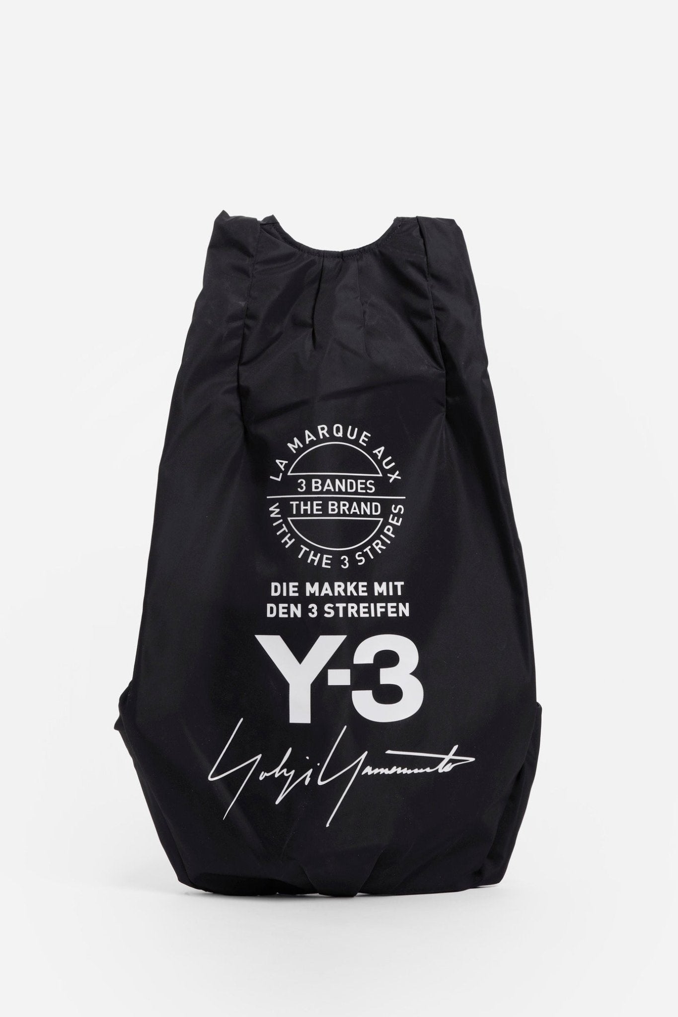 Y-3 YOHJI Yamamoto Adidas Designer Backpack Black Bag With White Logo NWT Secondary image
