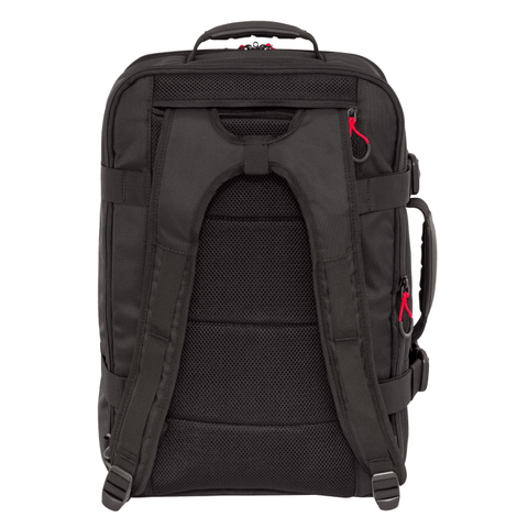 DELSEY MONTSOURIS 55cm Expandable 2 in 1 Cabin Bag- Backpack – Black