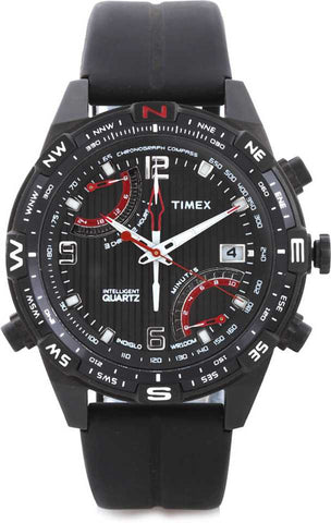 Timex Intelligent Quartz Quartz Chronograph Black Dial Men's Watch - T49865