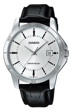 Casio MTP-V004L-7A Men's Standard Analog Stainless Steel Date Silver Dial Watch