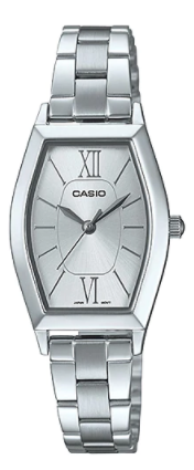 Casio Ladies Analog Stainless Steel Band Watch LTP-E167D-7ADF