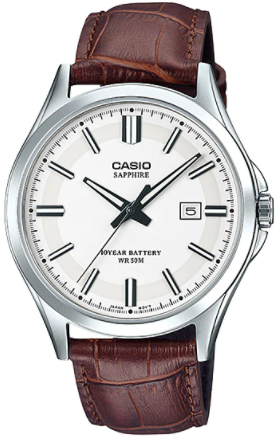 Casio Analog White Dial Men's Watch-MTS-100L-7AVDF