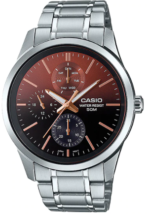 CASIO Men Multifunction Watch with Gradient Brown Dial MTP-E330D-5AVDF