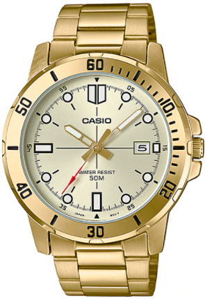 Casio Enticer Analog Gold Dial Men's Watch - MTP-VD01G-9EVUDF