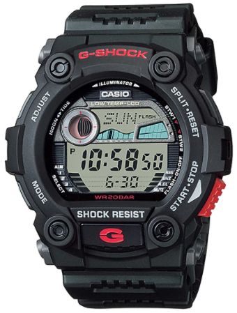 Casio Men's G-7900-1DR G-Shock Rescue Digital Sport Black Resin Watch