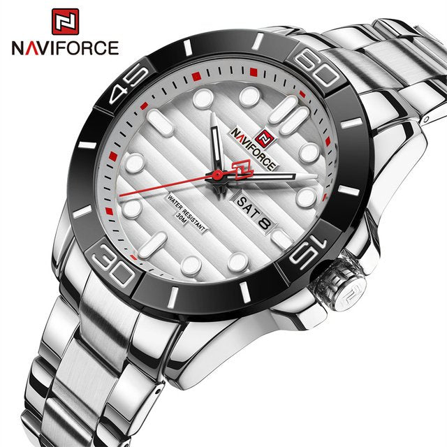 NaviForce - NF9198-1 - Stainless Steel Men's Watch
