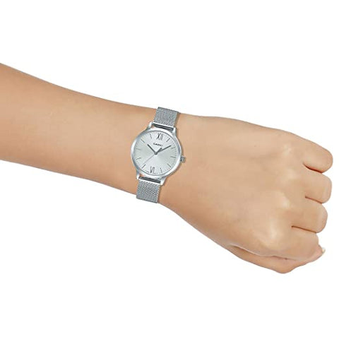 Casio Analog Silver Dial Women's Watch-LTP-E157M-7ADF (A1692)
