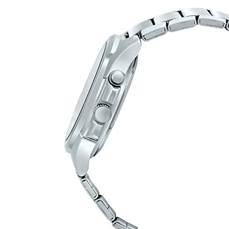 Casio Men's MTP-E200D-1A2V Silver Stainless-Steel Japanese Quartz Fashion Watch