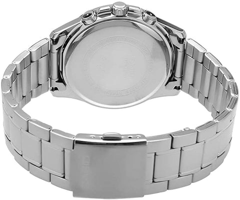 Casio Enticer Chronograph White Dial Men's Watch - MTP-1375D-7AVDF