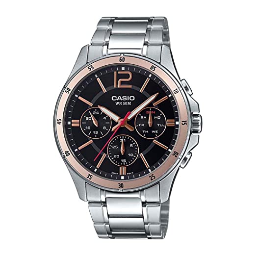Casio Analog Black Dial Men's Watch-MTP-1374D-1A2VDF (A1744)