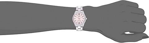 Casio LTP-V005D-4B Women's Standard Stainless Steel Pink Dial 3-Hand Analog Watch