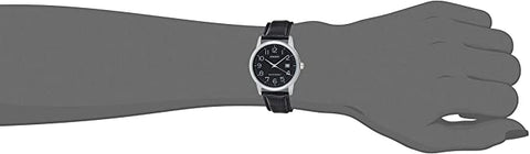 Casio MTP-V002L-1B Men's Standard Analog Leather Band Easy Reader Day Date Watch