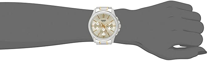 Casio Enticer Analog Silver Dial Men's Watch - MTP-1375SG-9AVDF
