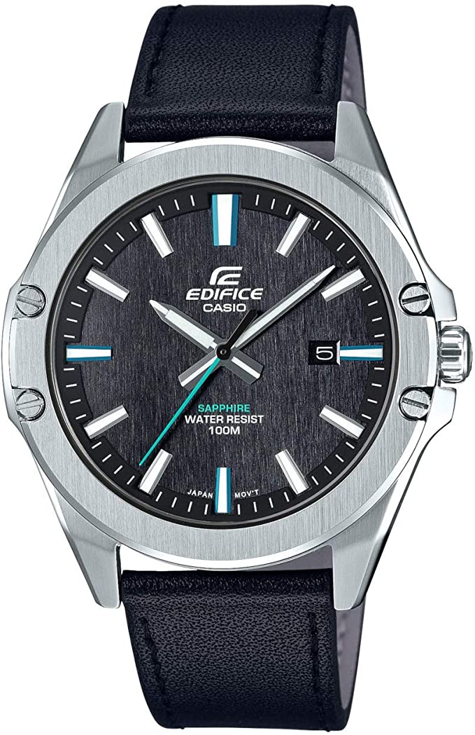 Casio Edifice Men's Analogue Quartz Watch with Leather Strap EFR-S107L-1AVUEF