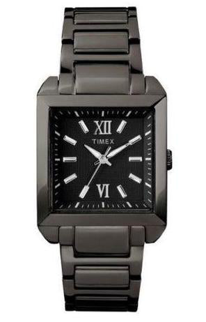 Men's Timex T2P406 Black Stainless Steel Black Quartz Dial Watch