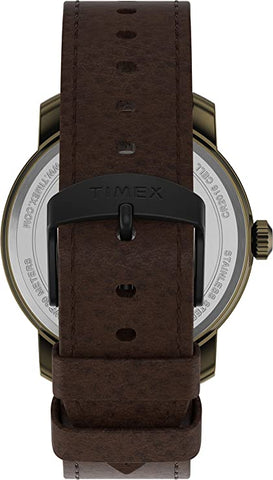 Timex 44mm Leather Strap Watch For Men's - TW2T72700