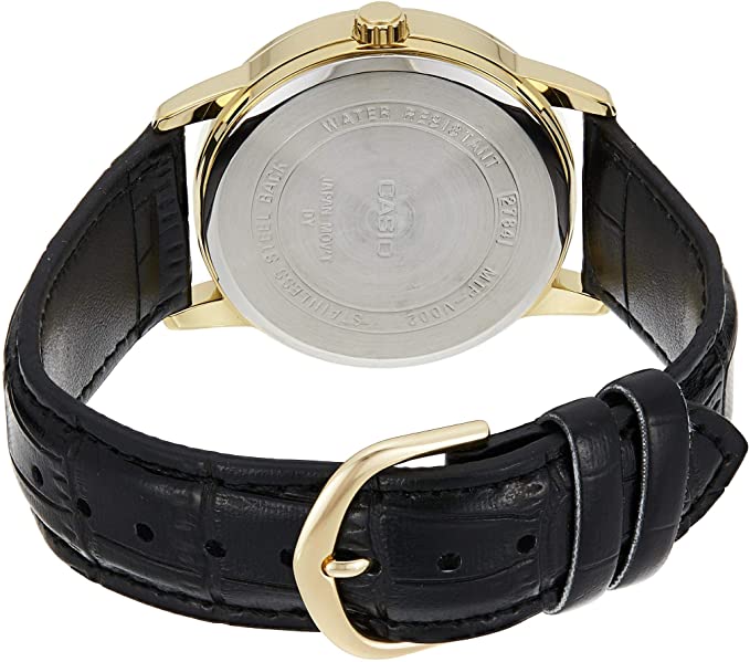 Casio Men's Analogue Quartz Watch with Leather Strap MTP-V002GL-7B2UDF