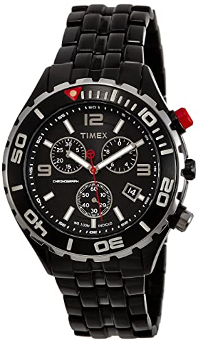 Timex E-Class Chronograph Black Dial Men's Watch - T2M758