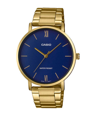 Casio Analog Blue Dial Men's Watch-MTP-VT01G-2BUDF