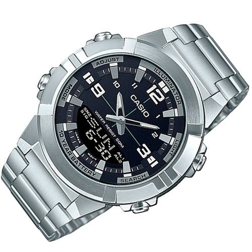 Casio Analog AMW-870D-1AVDF Mens Watch With Stainless Steel Band
