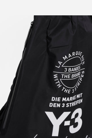Y-3 YOHJI Yamamoto Adidas Designer Backpack Black Bag With White Logo NWT