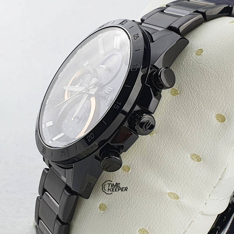 Casio Edifice Classy Chrono Black Steel Watch EFR-571DC-2AVUDF - For Men