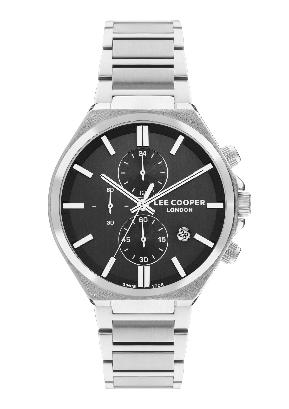 Lee Cooper LC07835.350 Men's Super Metal Silver Multifunction Watch