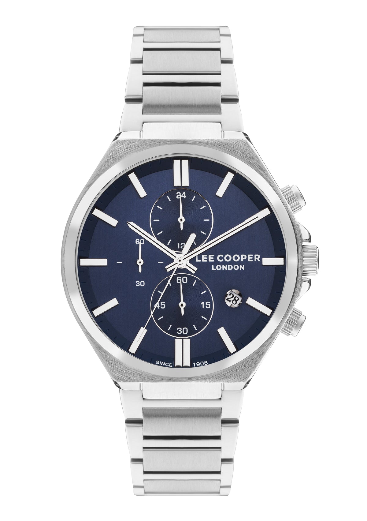 Lee Cooper LC07835.390 Men's Super Metal Silver Multifunction Watch