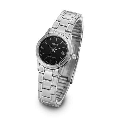 Casio LTP-V002D-1A Silver Stainless Steel Strap Watch for Women