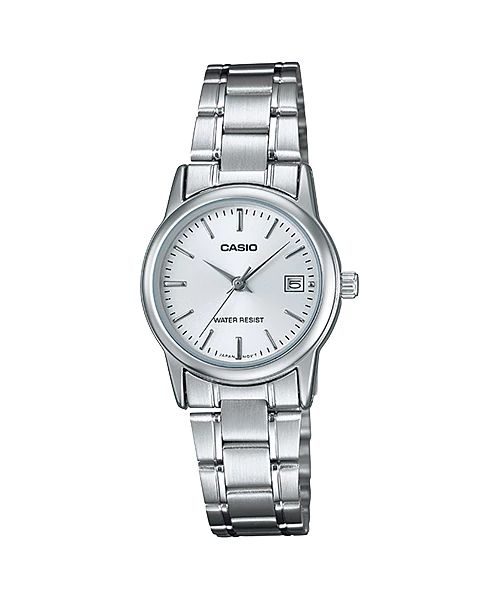Casio Women's LTP-V002D-7A Silver Stainless-Steel Quartz Watch