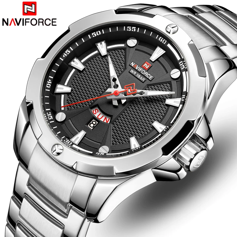NaviForce - NF9161 - Stainless Steel Men's Watch