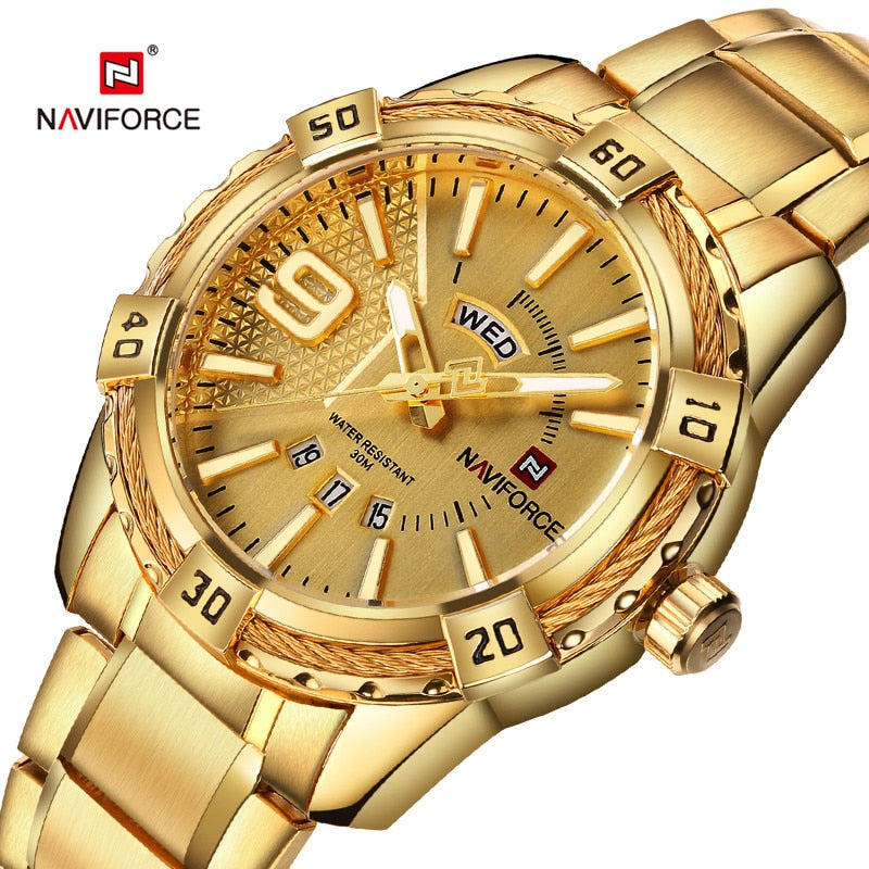 NaviForce - NF9117 - Stainless Steel Men's Watch