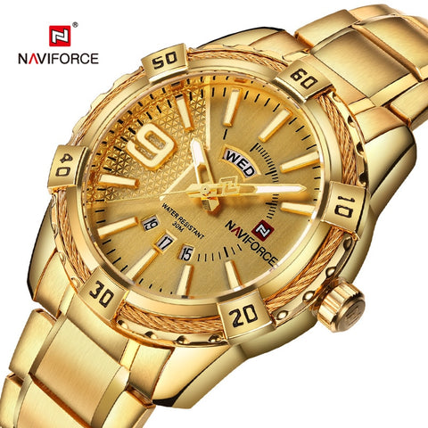 NaviForce - NF9117 - Stainless Steel Men's Watch
