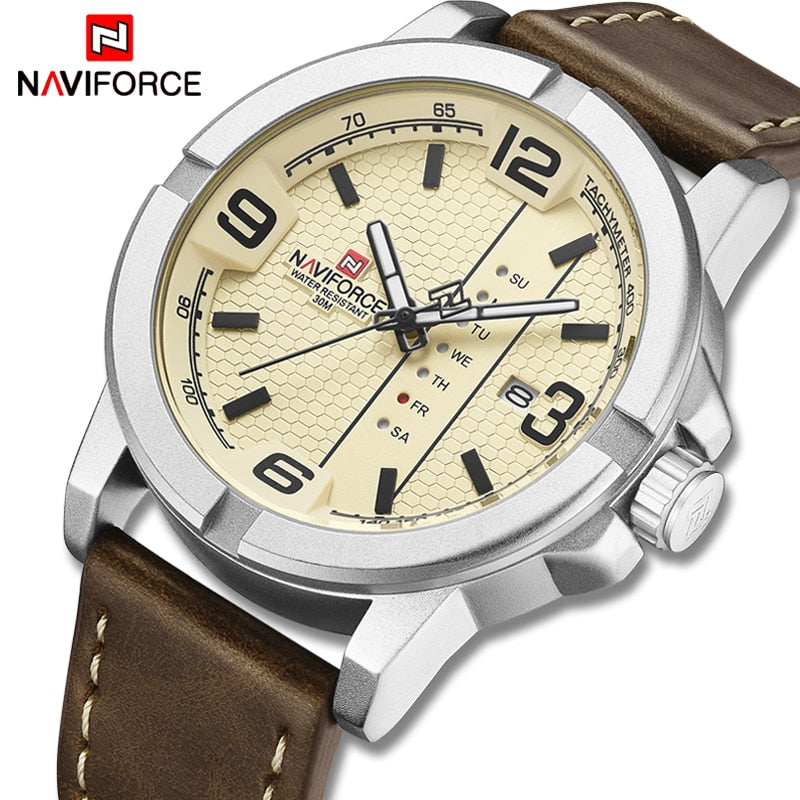 NaviForce - NF9177 - Stainless Steel Men's Watch