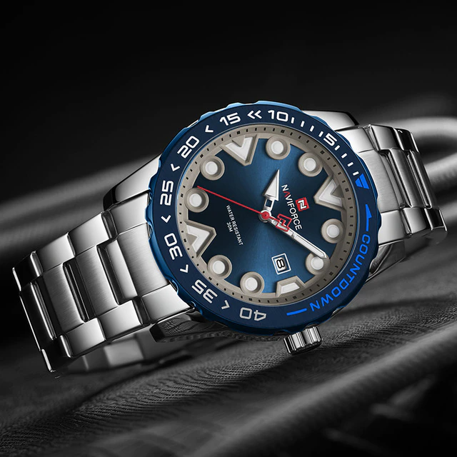 Naviforce watch stainless steel hot sale