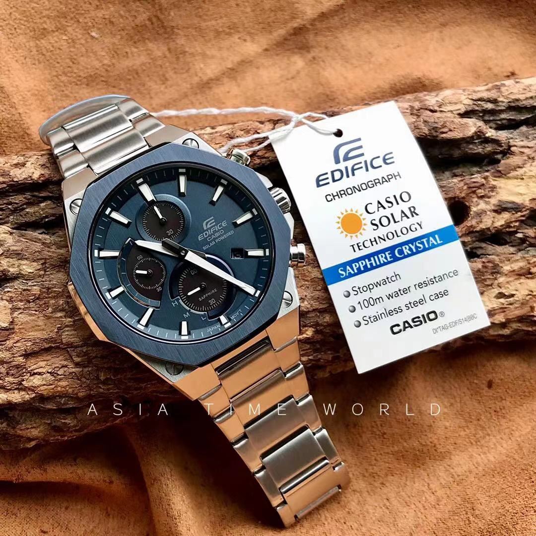Casio Edifice EFS-S570DB-2AUDF Solar Powered Analogue Men's Wrist Watch