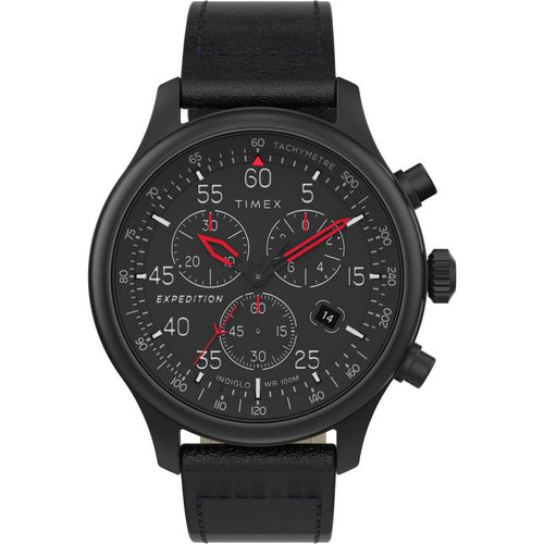 Timex Men's TW2T73000 Expedition Field Chronograph Blackout Watch