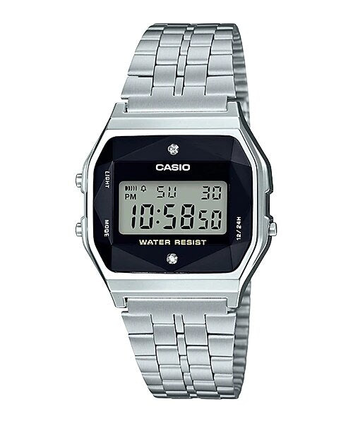 Casio A159WAD-1ADF Digital Watch Stainless Steel Band