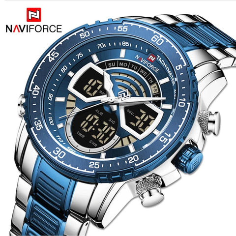 NaviForce - NF9189 - Stainless Steel Men's Watch