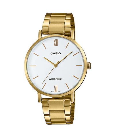 Casio Enticer Ladies Analog White Dial Women's Watch LTP-VT01G-7BUDF