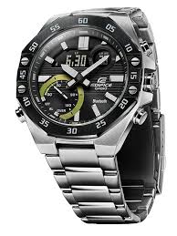 CASIO EDIFICE ECB-10DB-1A STAINLESS STEEL BAND MEN WATCH
