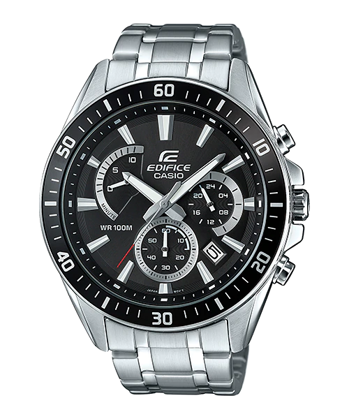Casio Edifice 100-meter water resistance Stainless Steel Band EFR-552D-1AVUDF - For Men