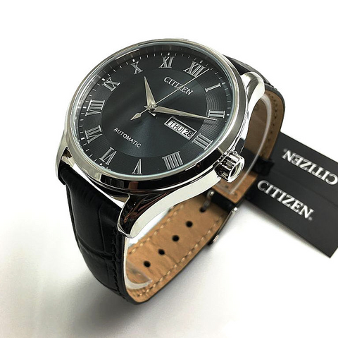 Citizen Men's NH8360-12H Black Leather Automatic Dress Watch